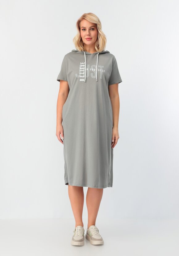 Платье с капюшоном свободного кроя шир.  580, рис. 22