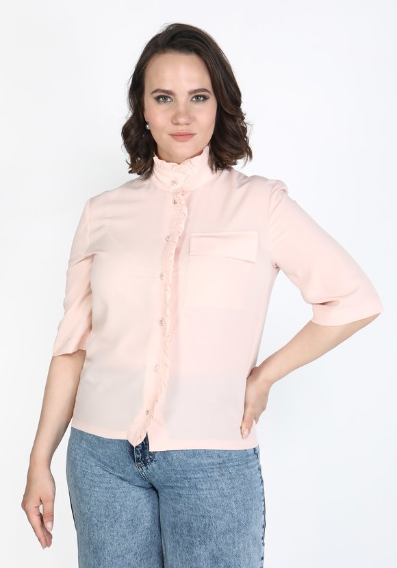 Блуза с карманом Инга шир.  580, рис. 6