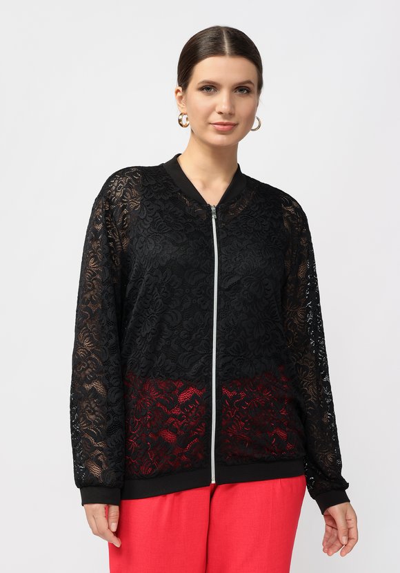 Бомбер кружевной Ребекка шир.  580, рис. 4