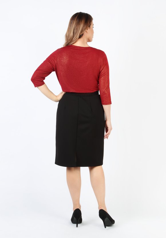 Юбка из плотной ткани Деми шир.  580, рис. 5