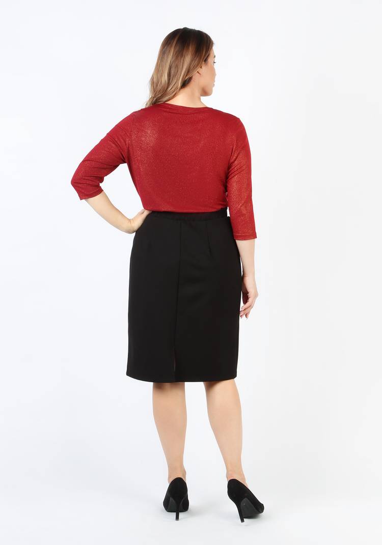 Юбка из плотной ткани Деми шир.  750, рис. 5