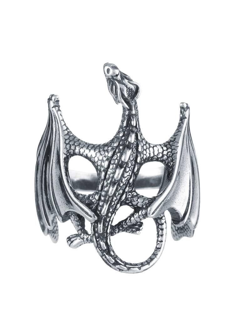Кольцо Серебряный дракон шир.  750, рис. 2