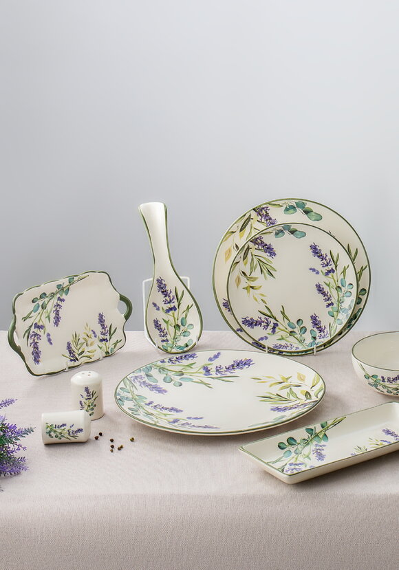 Блюдо с ручками Лаванда шир.  580, рис. 5