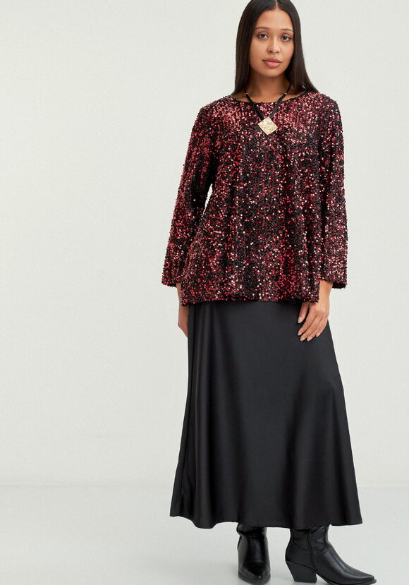 Блуза с мерцающими пайетками шир.  580, рис. 10