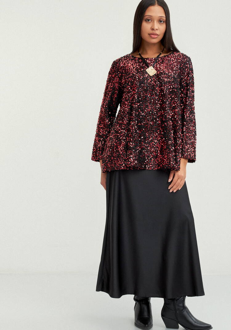 Блуза с мерцающими пайетками шир.  750, рис. 10