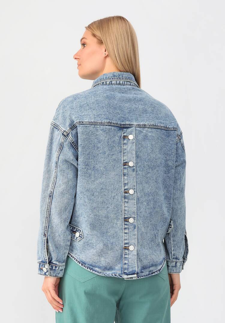 Куртка джинсовая Милена шир.  750, рис. 11