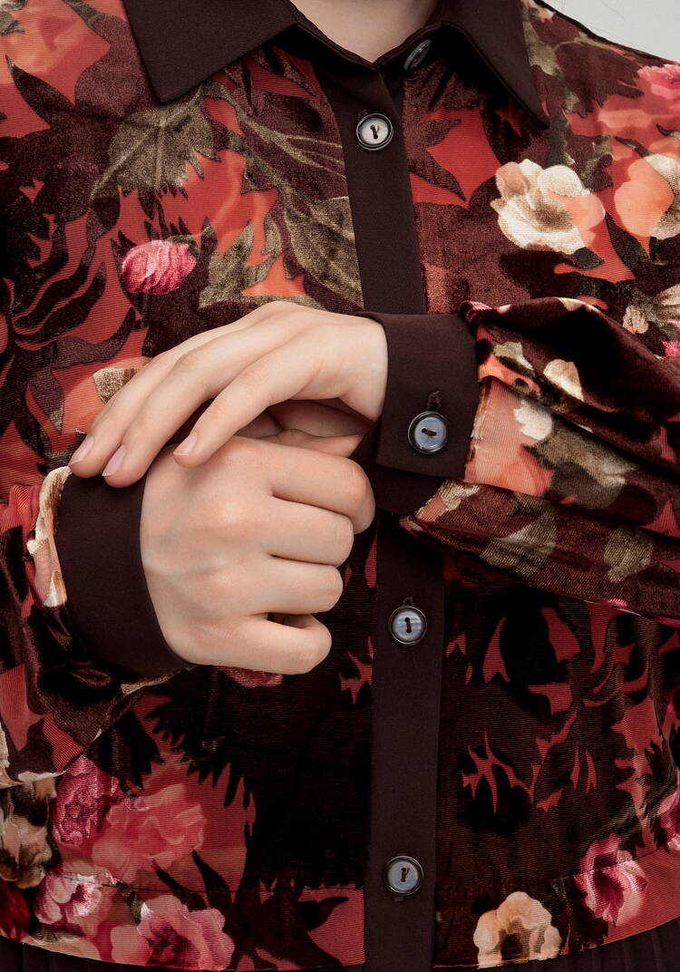 Платье с отрезной кокеткой и юбкой плиссе шир.  750, рис. 22