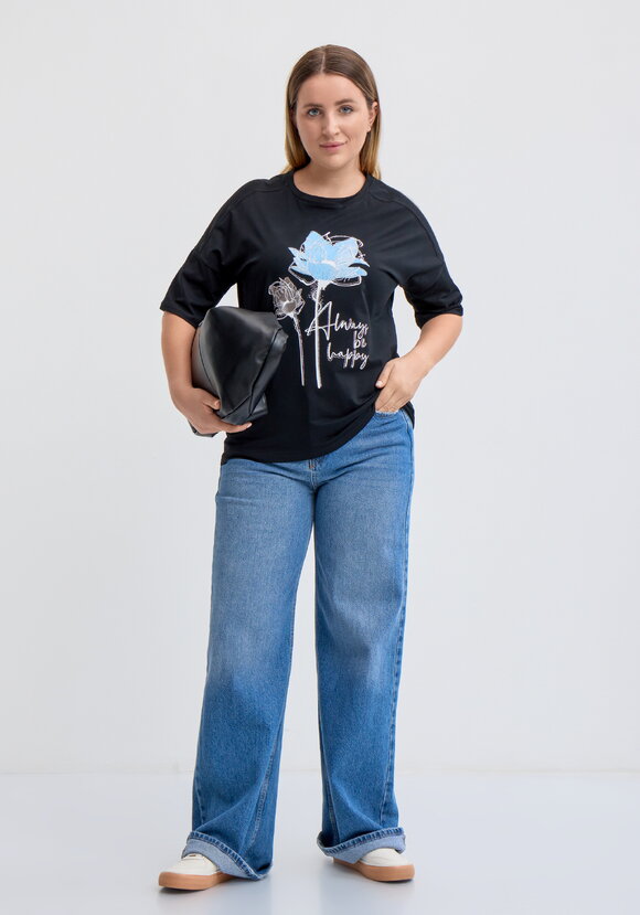 Футболка с флоральным принтом шир.  580, рис. 22