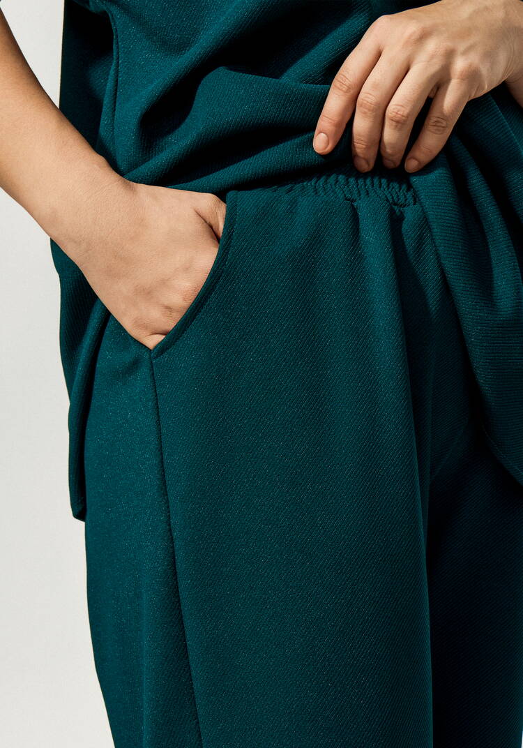 Брюки на резинке с метанитью шир.  750, рис. 9