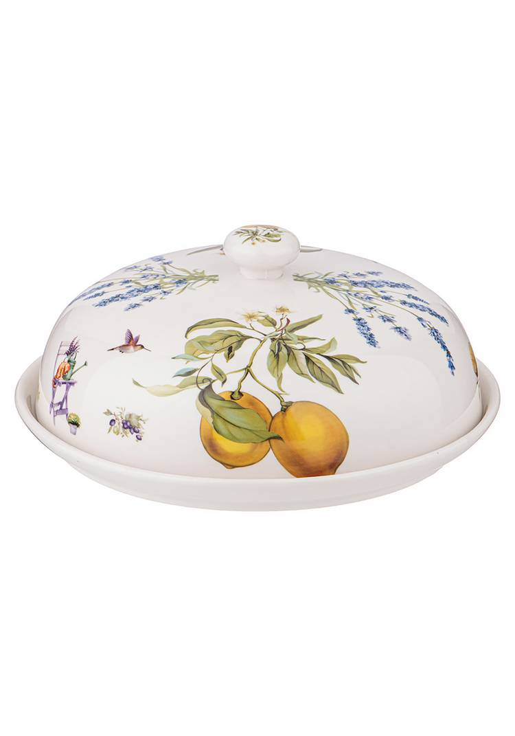 Блюдо из фарфора круглое с крышкой шир.  750, рис. 5