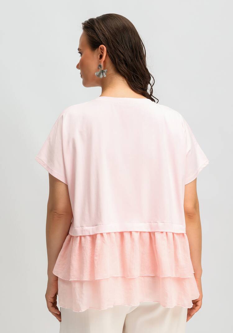 Блуза комбинированная с ярусами по низу шир.  750, рис. 11