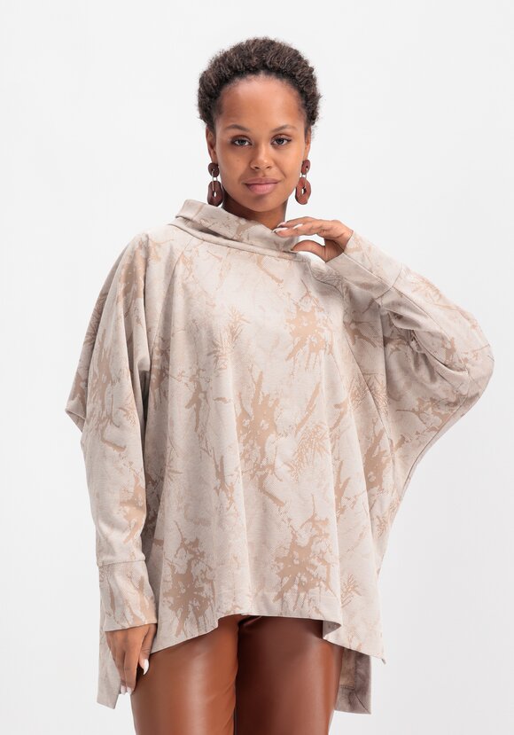 Джемпер трикотажный свободного кроя с принтом шир.  580, рис. 9