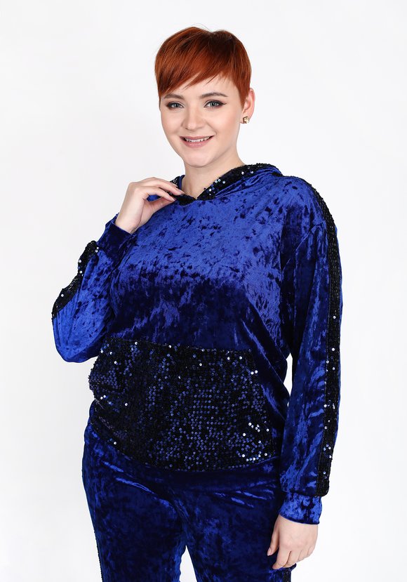 Свитшот с пайетками шир.  580, рис. 2