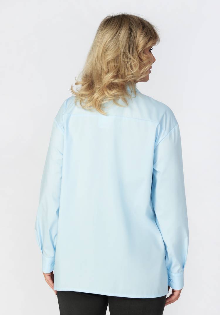 Рубашка женская свободного кроя шир.  750, рис. 3