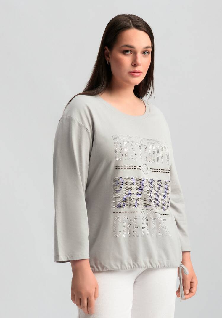 Лонгслив с декором из страз шир.  750, рис. 11