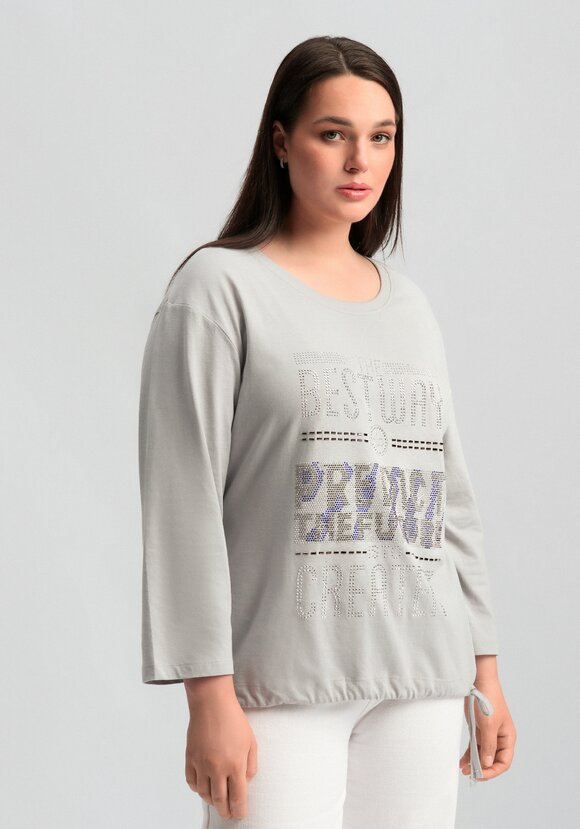 Лонгслив с декором из страз шир.  580, рис. 11