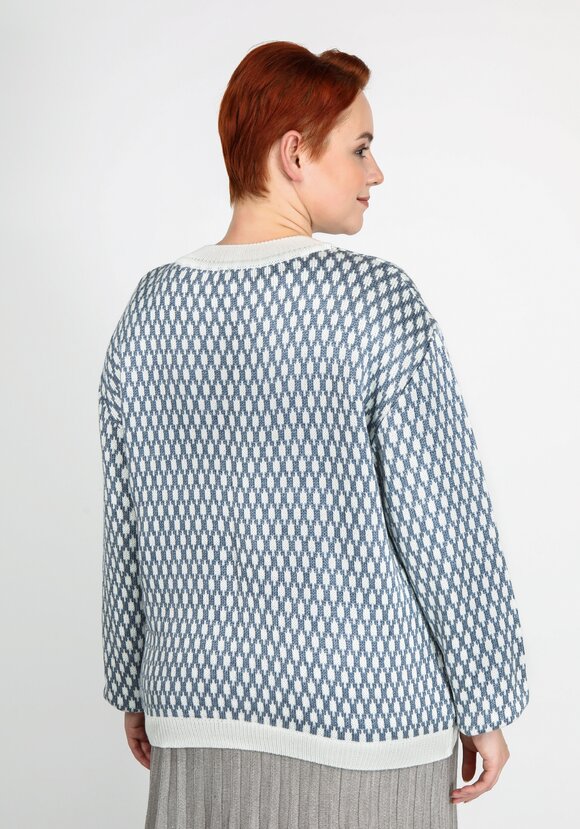 Джемпер с манжетами и объемным рукавом шир.  580, рис. 8