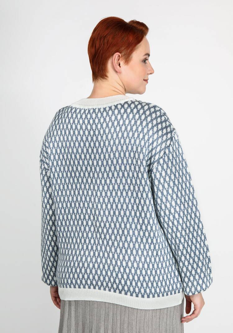 Джемпер с манжетами и объемным рукавом шир.  750, рис. 8