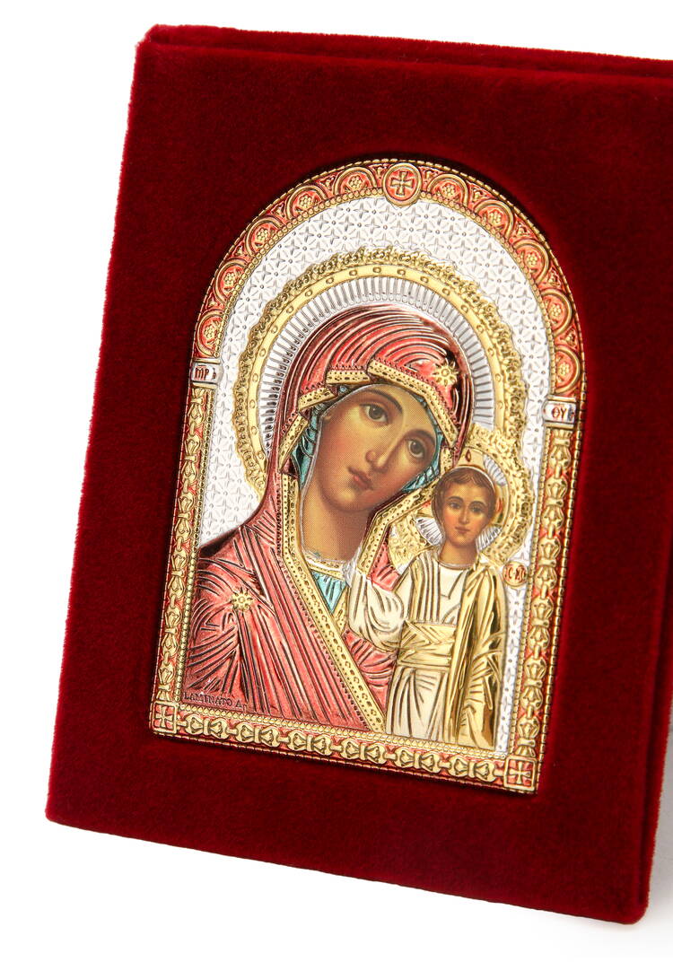 Икона Небесные покровители с эмалью, 7*9 см шир.  750, рис. 3