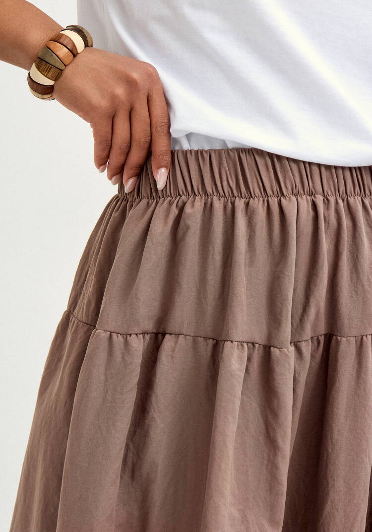 Юбка с ярусами на резинке шир.  750, рис. 5