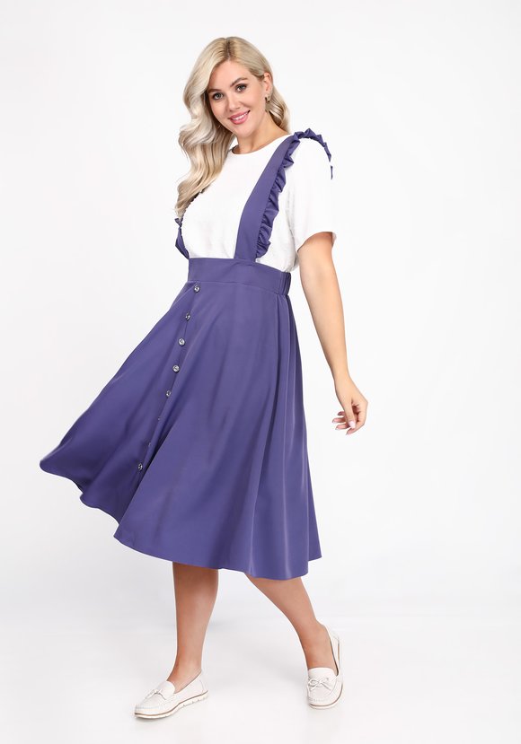 Блуза свободная с вырезом лодочка шир.  580, рис. 14