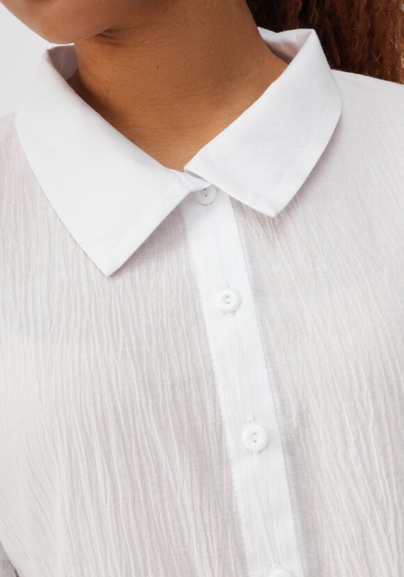 Блуза ажурная с отрезной кокеткой шир.  580, рис. 5