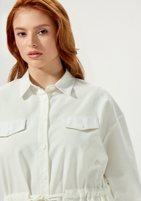 Рубашка изо льна на кулиске шир.  580, рис. 13