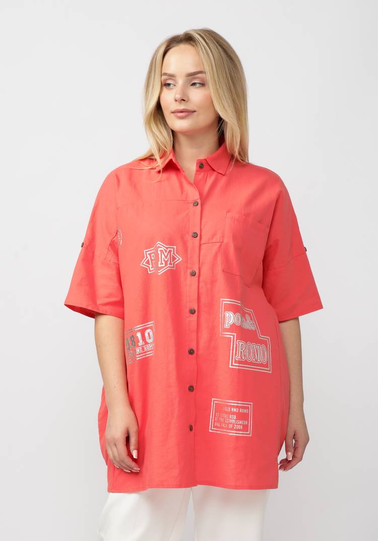 Удлиненная рубашка женская Каролин шир.  750, рис. 1