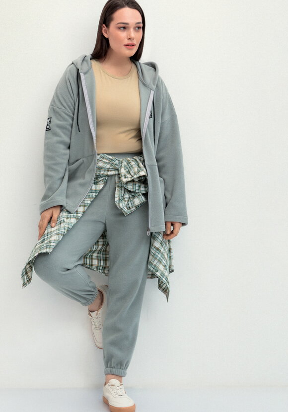 Брюки из флиса на резинке шир.  580, рис. 8