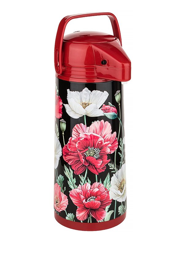 Термос со стеклянной колбой и помпой шир.  580, рис. 1