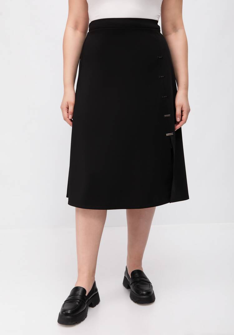 Юбка А-образного силуэта с пуговицами шир.  750, рис. 4