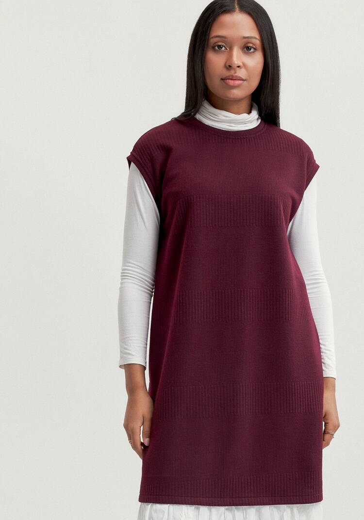 Жилет из трикотажа с фактурным рисунком шир.  750, рис. 4