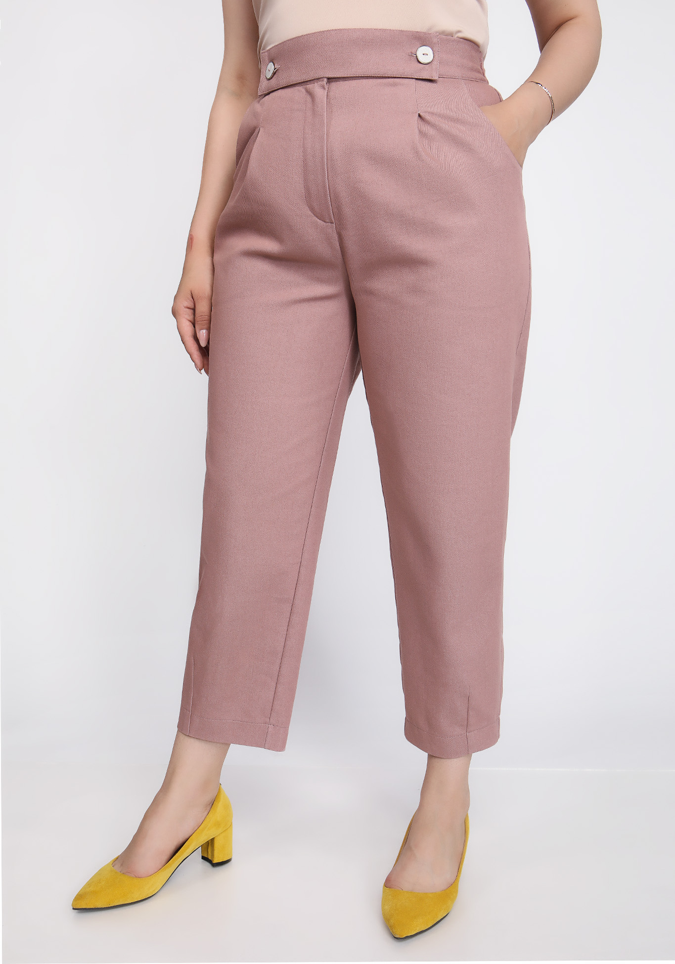 Брюки-бананы джинсовые