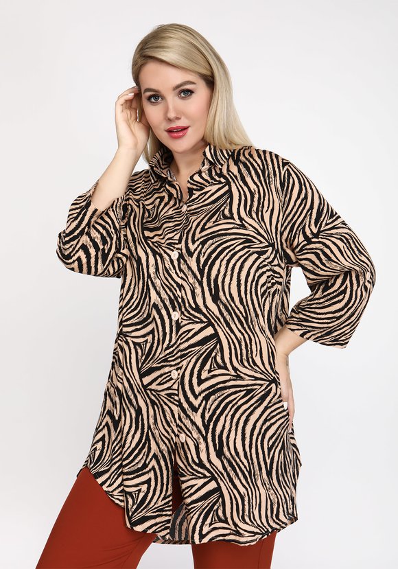 Туника-рубашка Экстравагантный образ шир.  580, рис. 5