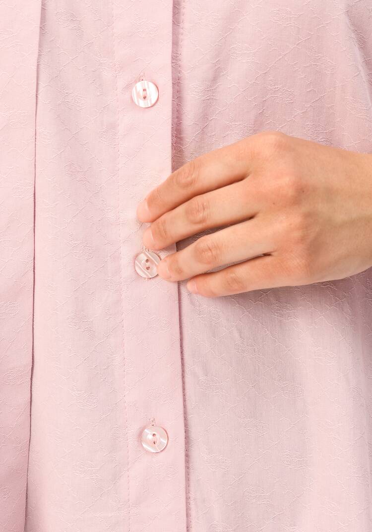 Блуза оригинального кроя с воланом шир.  750, рис. 30