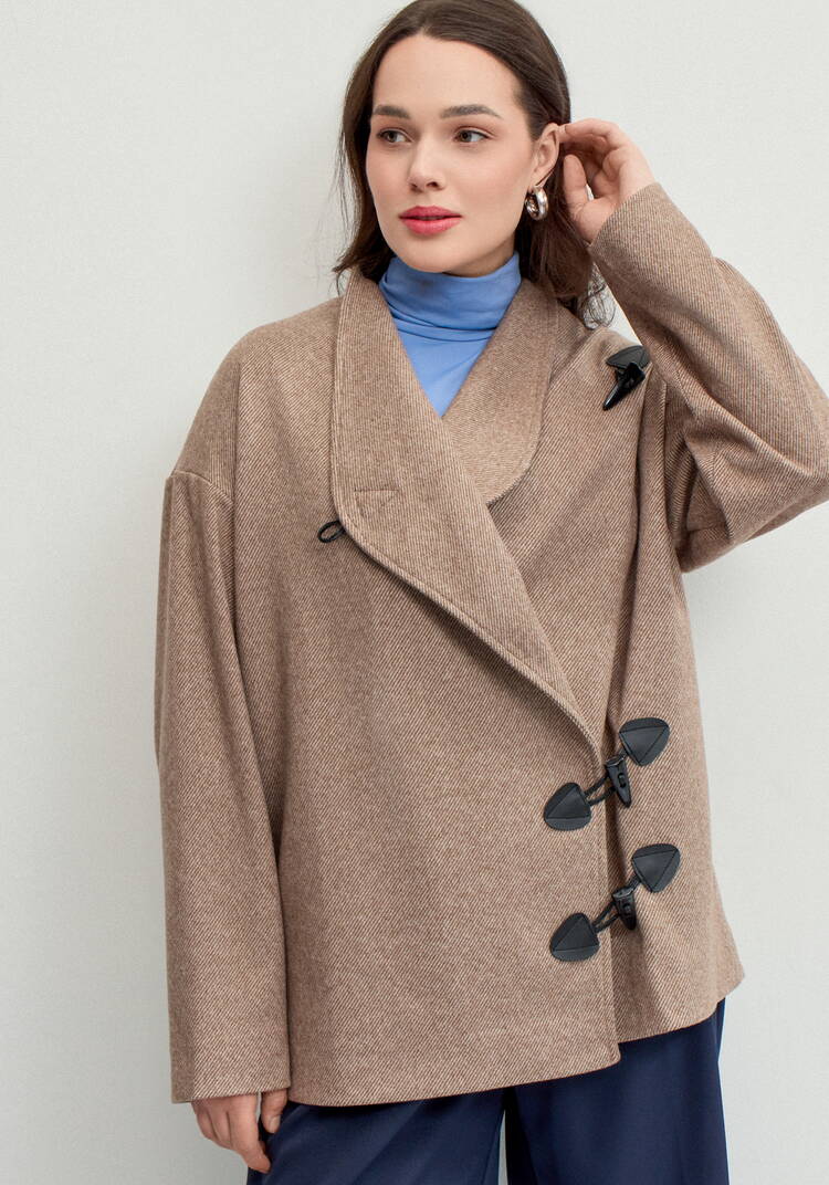 Пиджак с асимметричной застёжкой шир.  750, рис. 10