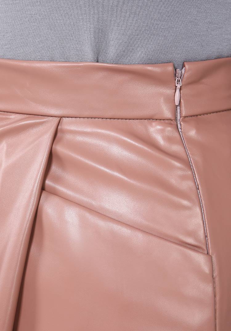 Юбка-трапеция из экокожи шир.  750, рис. 12