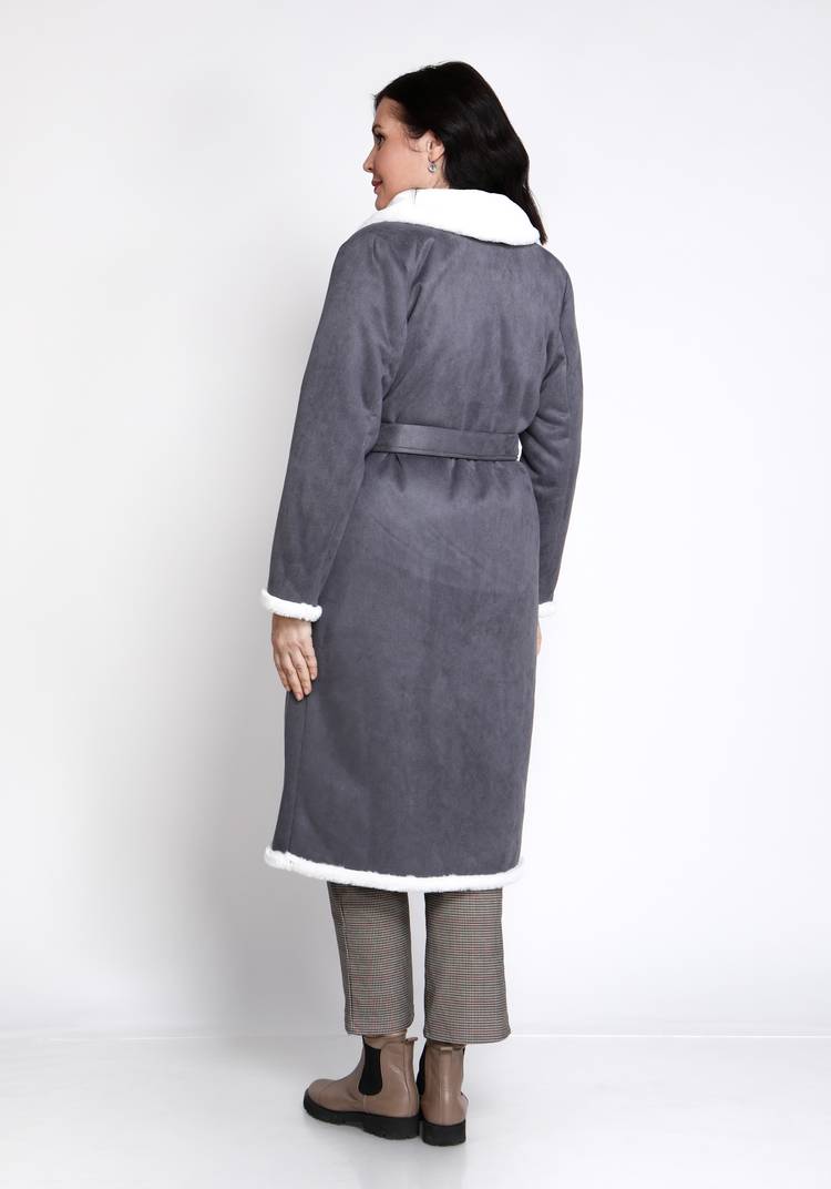 Пальто с шалевым воротником шир.  750, рис. 6