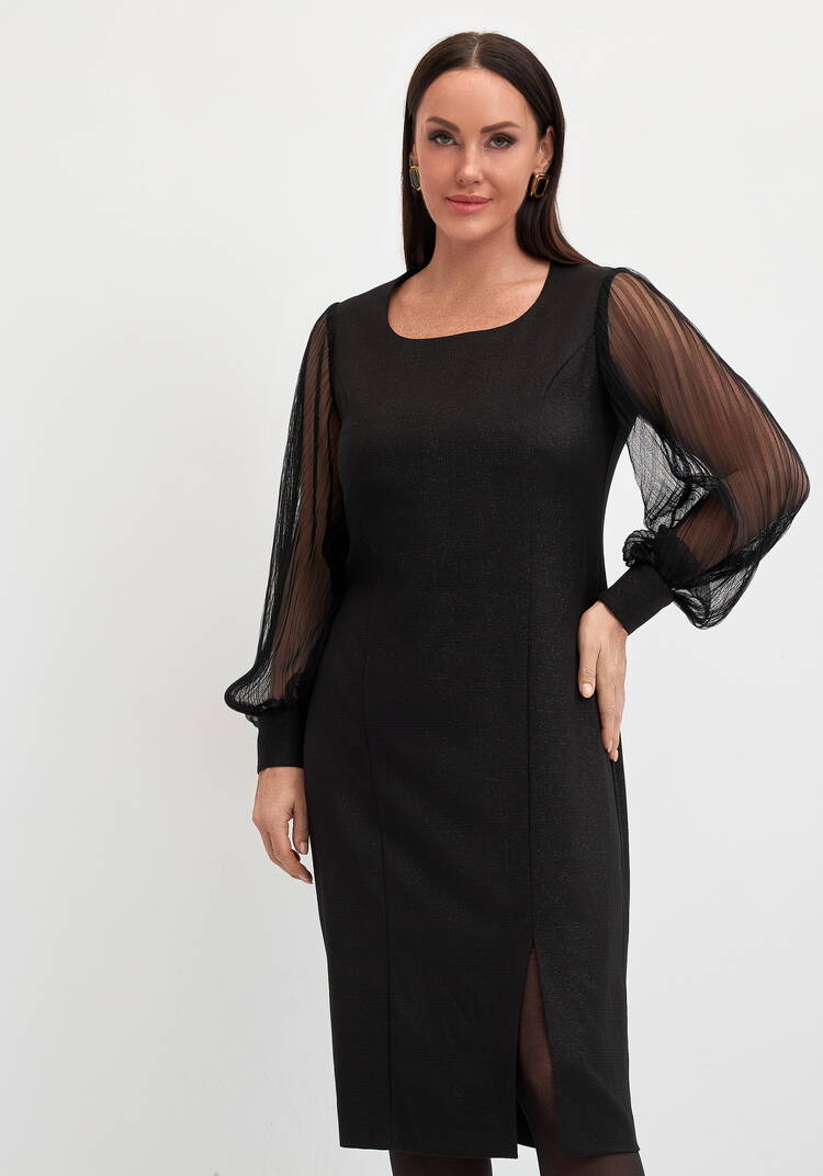 Платье вечернее с обьемными рукавами шир.  750, рис. 2