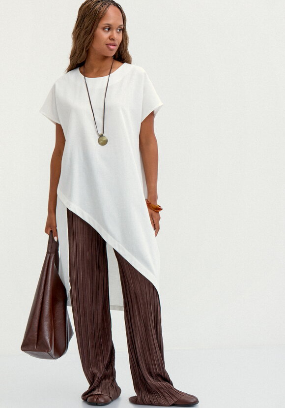 Туника изo льна с ассиметричным кроем шир.  580, рис. 16