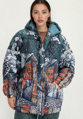 Куртка с принтом Городской пейзаж