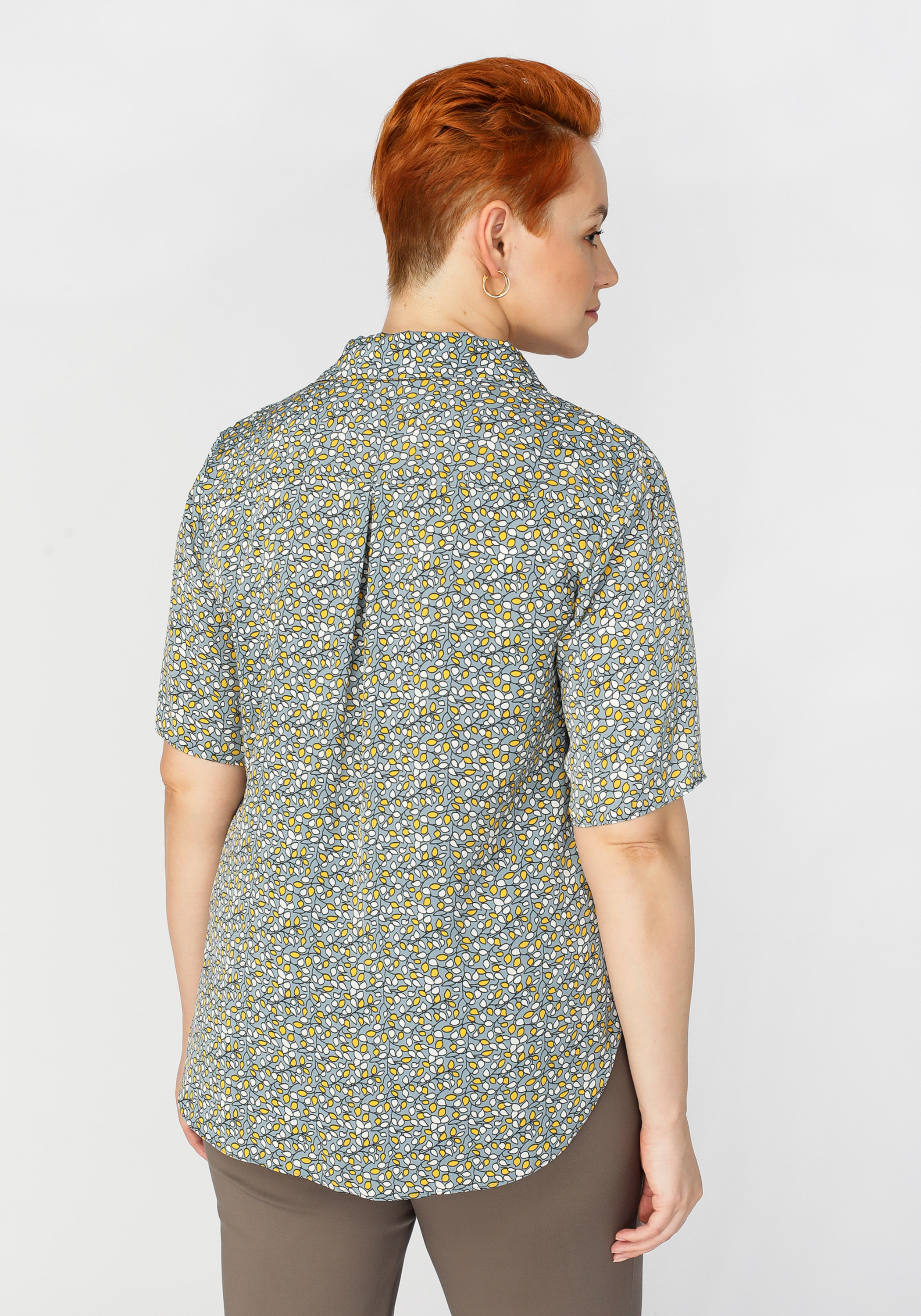 Блуза с цветочным принтом "Лейла", размер 54 - фото 5