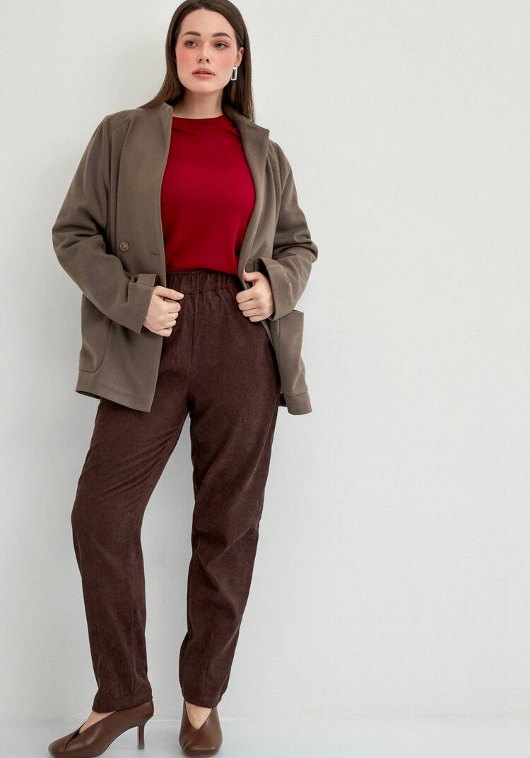 Брюки из микровельвета с комфортным поясом шир.  750, рис. 21