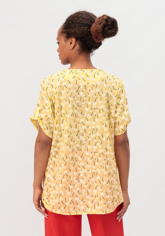 Блуза с цветочным принтом Офелия шир.  580, рис. 25