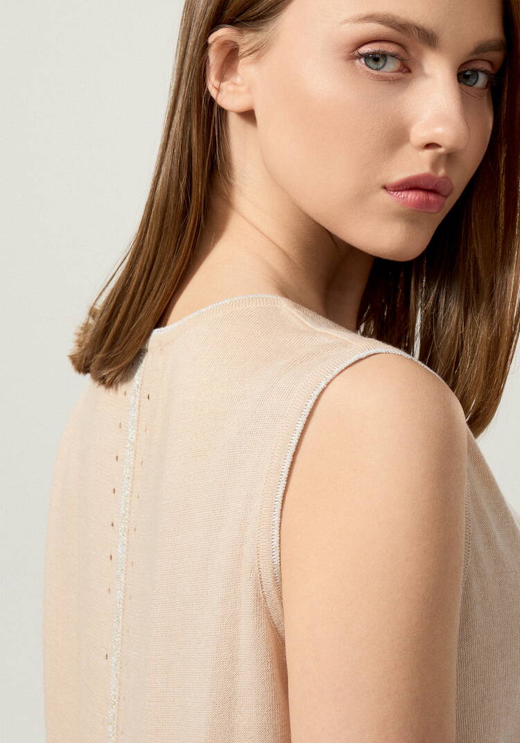 Топ с декором из метанити шир.  750, рис. 14