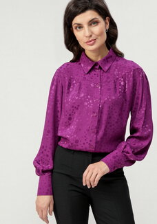 Блуза с шелковым рисунком в переплетении