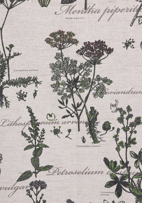 Штора льняная Ботаника шир.  580, рис. 2