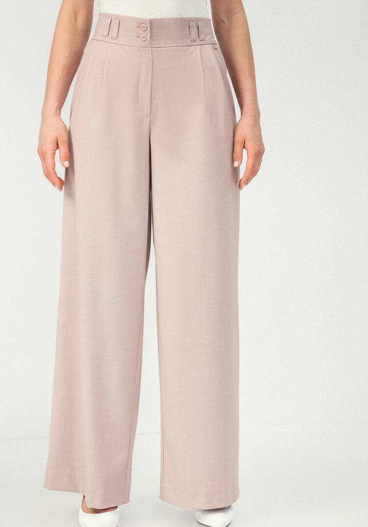 Брюки палаццо с карманами шир.  750, рис. 4