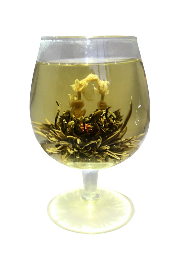 Чай связанный Лунный сад с цветком жасмина шир.  580, рис. 6