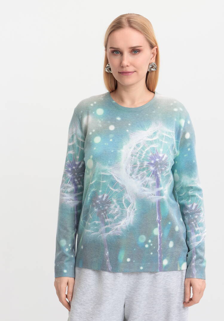 Джемпер Цветочная симфония шир.  750, рис. 9